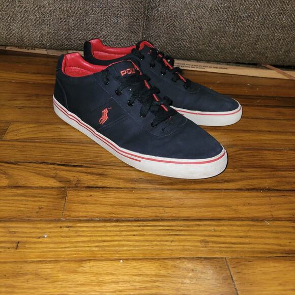 Polo Ralph Lauren Mens Hanford Sneakers Tennis Shoes Canvas Size 13D - Picture 1 of 10